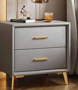 grey bedside